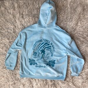 Blue Graphic Hoodie